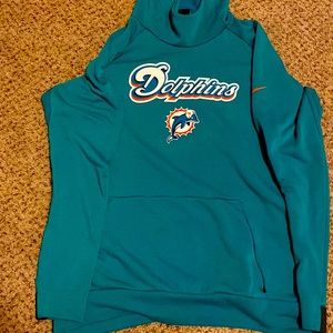 Nike Miami dolphins hoodie Large Teal